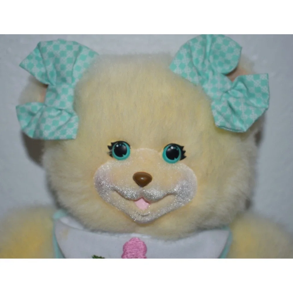 1998 Fisher Price Briarberry AshleyBerry Bear Plush 9 in w/ Original Dress Bows